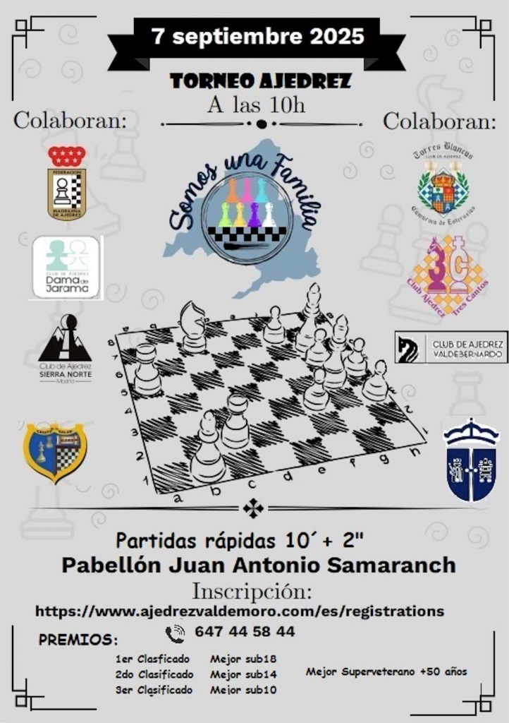 Inscripción Torneo de Ajedrez - La revista de Valdemoro