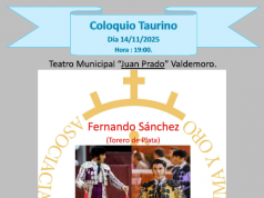 Coloquio taurino con Fernando Sánchez en el teatro Juan Prado