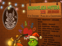 Papanoelada Motera Solidaria en la plaza de la Constitución