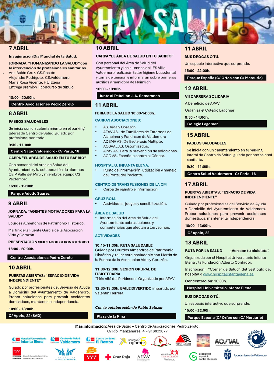 Programa de actividades en torno al Día Mundial de la Salud - La ...