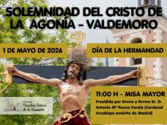 Valdemoro celebrará la Solemnidad del Cristo de la Agonía el próximo 1 de mayo
