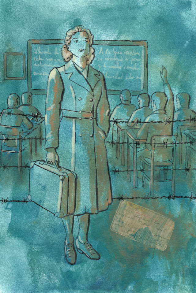Ilustracion - La maestra - Breverias - Francis Paramio
