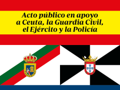 Acto en apoyo a Ceuta, la Guardia Civil, el Ejército y la Policía