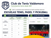 El Club de Tenis Valdemoro lanza su promoción de inicio de temporada con el primer mes gratis de minitenis