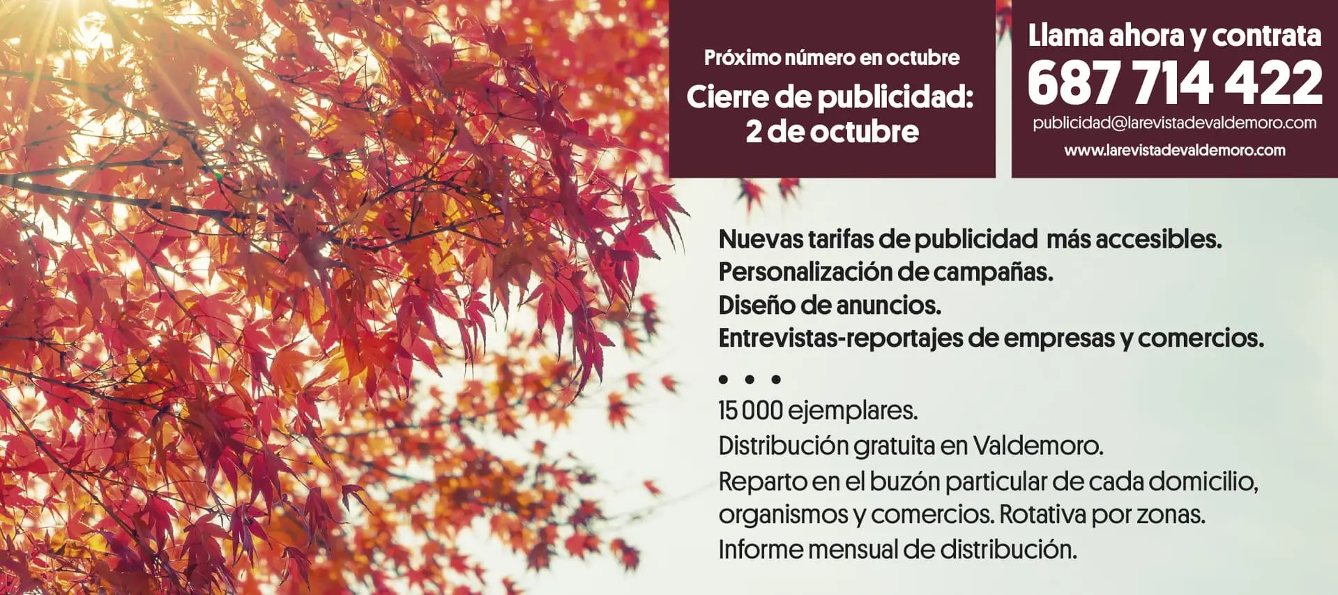 Calendario y fechas clave de la edición de Septiembre 2026