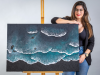 Kelly Sánchez lleva su arte textural hasta el escaparate internacional