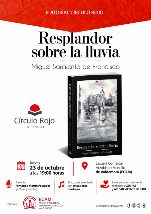 Cartel Presentación Resplandor sobre la lluvia